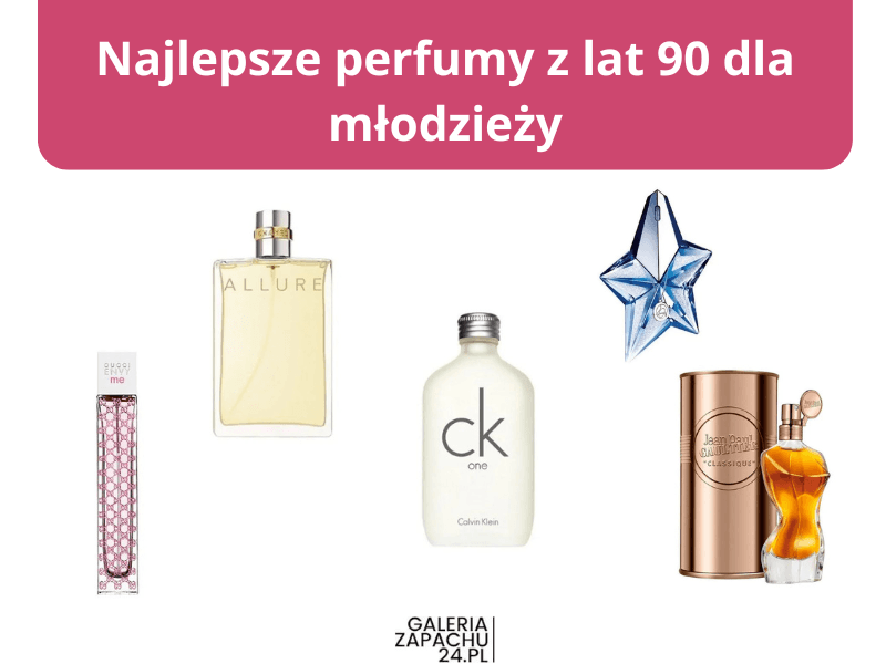 6 Najlepszych perfum z lat 90 dla Młodzieży